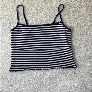 Super cute cropped tank striped